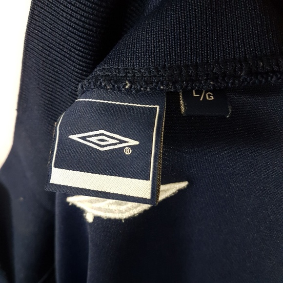 UMBRO Mens Navy Blue Trainer Jacket Soccer Futbol - Picture 4 of 5